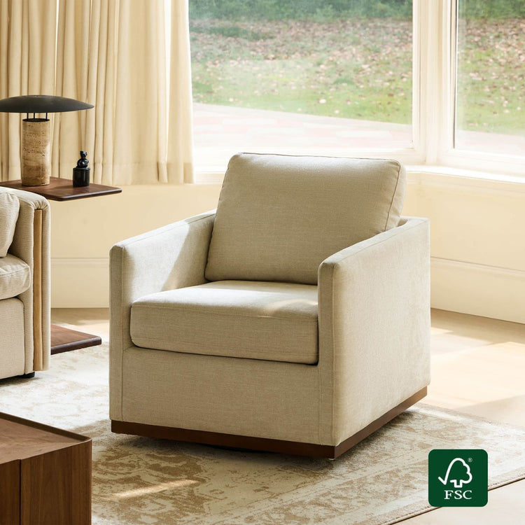 Henry Modern Swivel Accent Chair