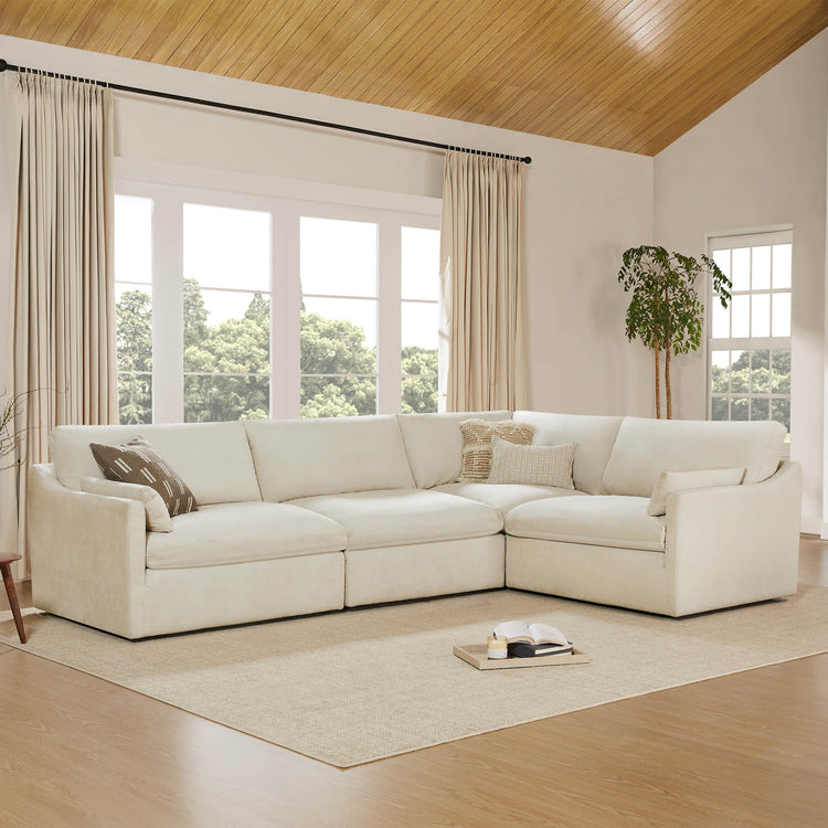 Kenna Modular 4 Seat Sofa-Chaise Sectional