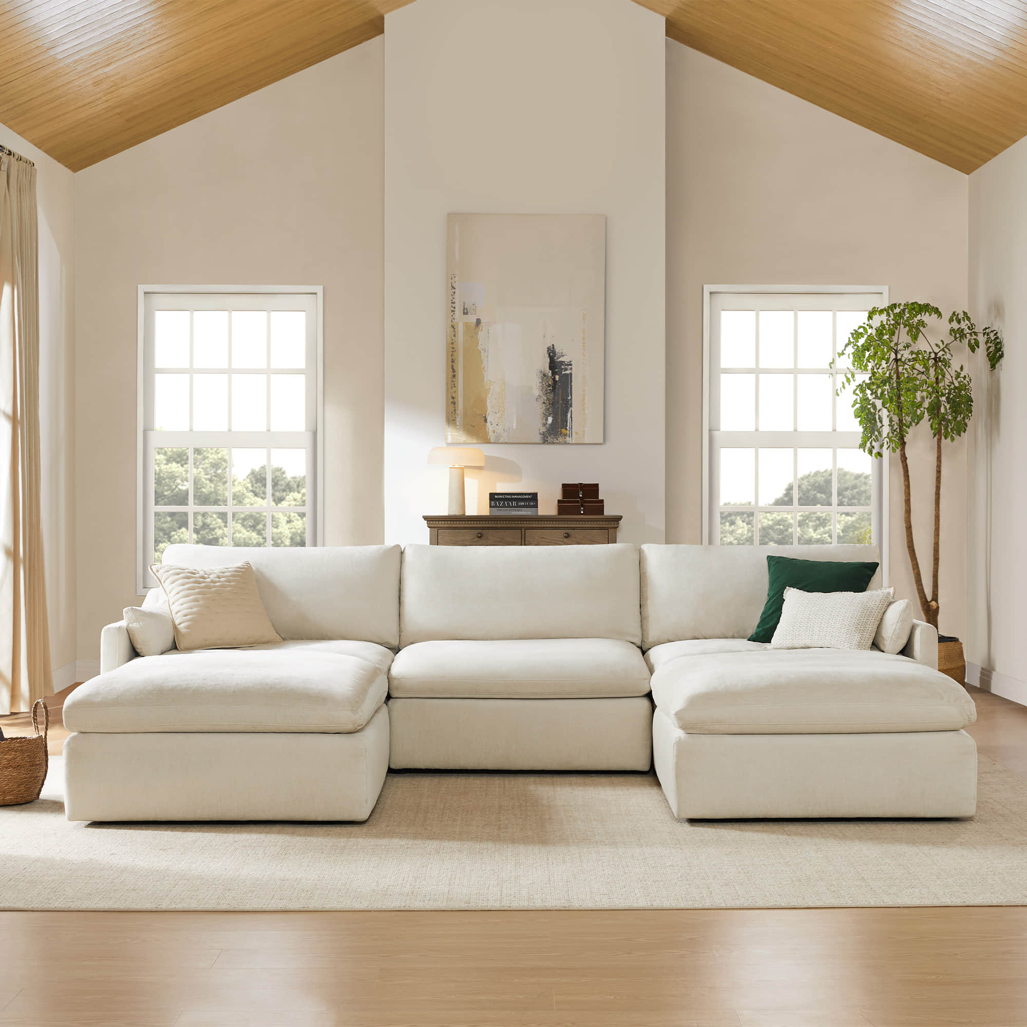 Kenna Modular 5 Seat Sofa-Chaise Sectional