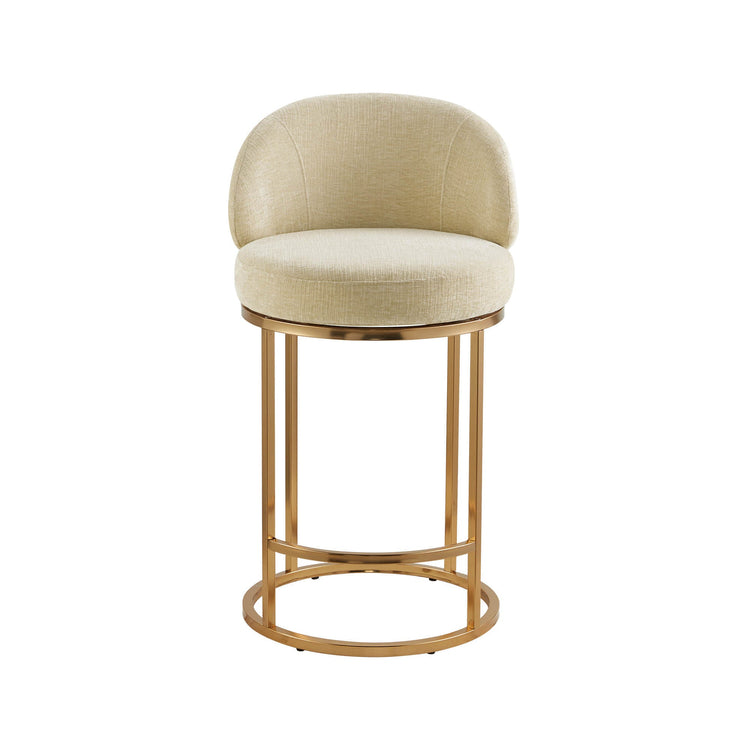 Tanya Modern Chenille Swivel Counter Stool (Set of 2)