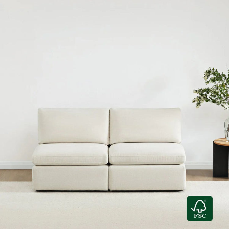 Delaney Modular Armless Chair / 2-Seat Armless Sofa