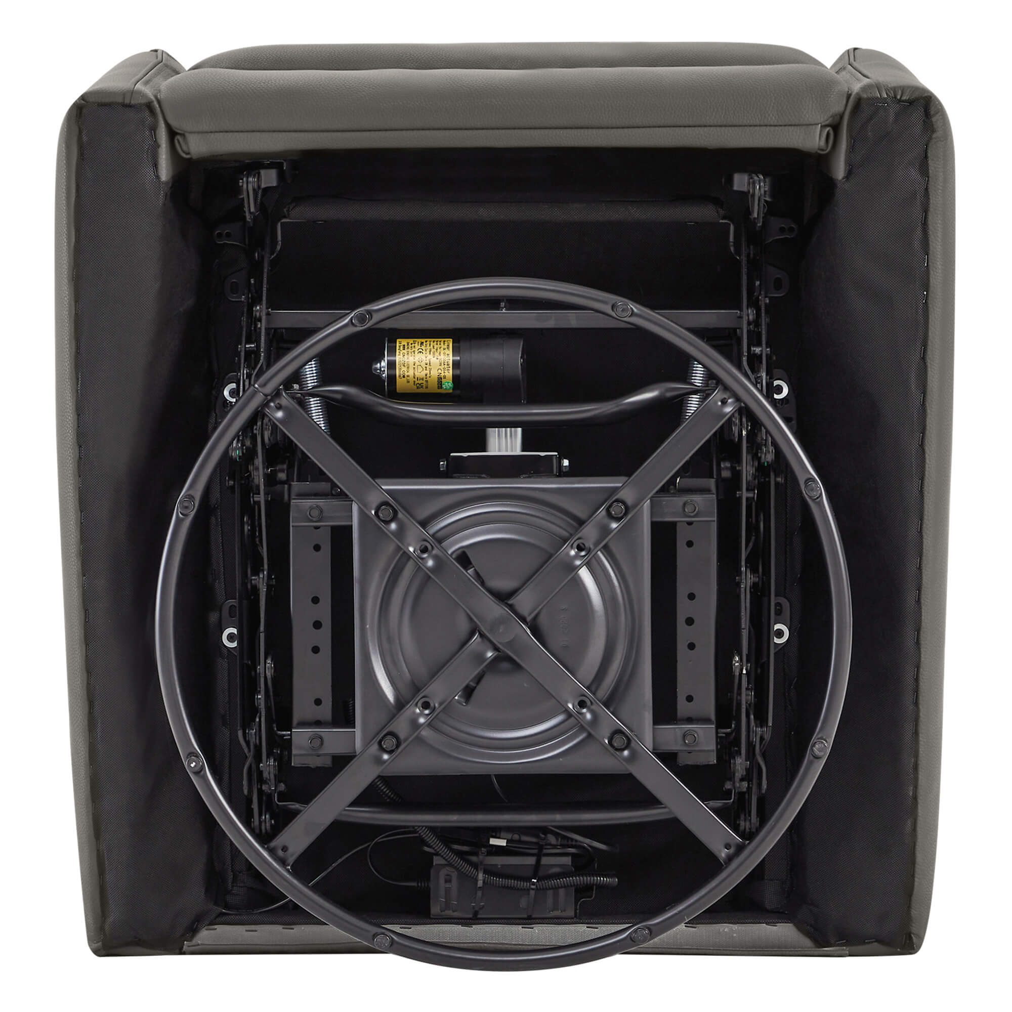 Durable metal frame of Tracee power swivel glider recliner's mechanism and motor - CHITA Living