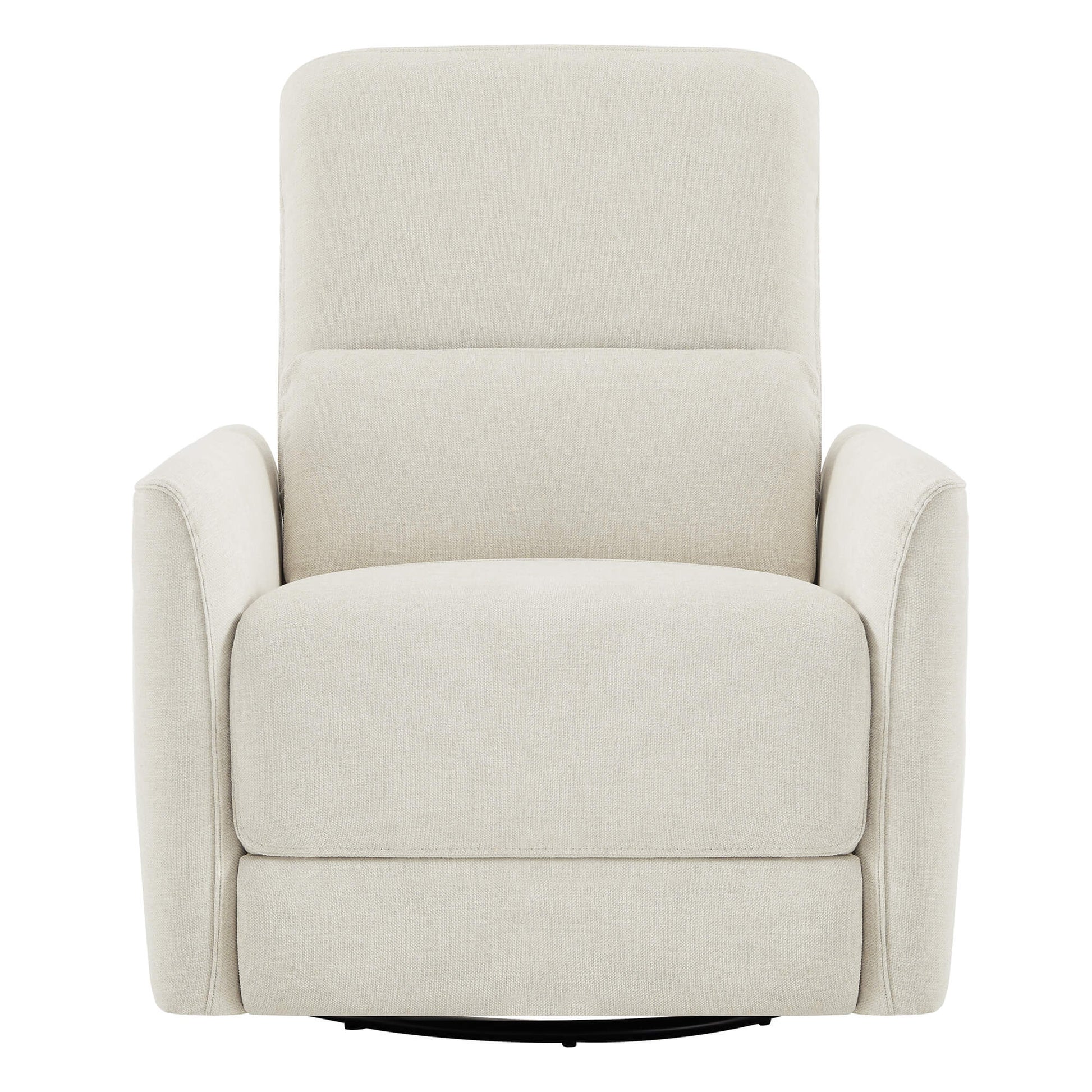 Contemporary white power swivel glider recliner with sleek design - CHITA Living