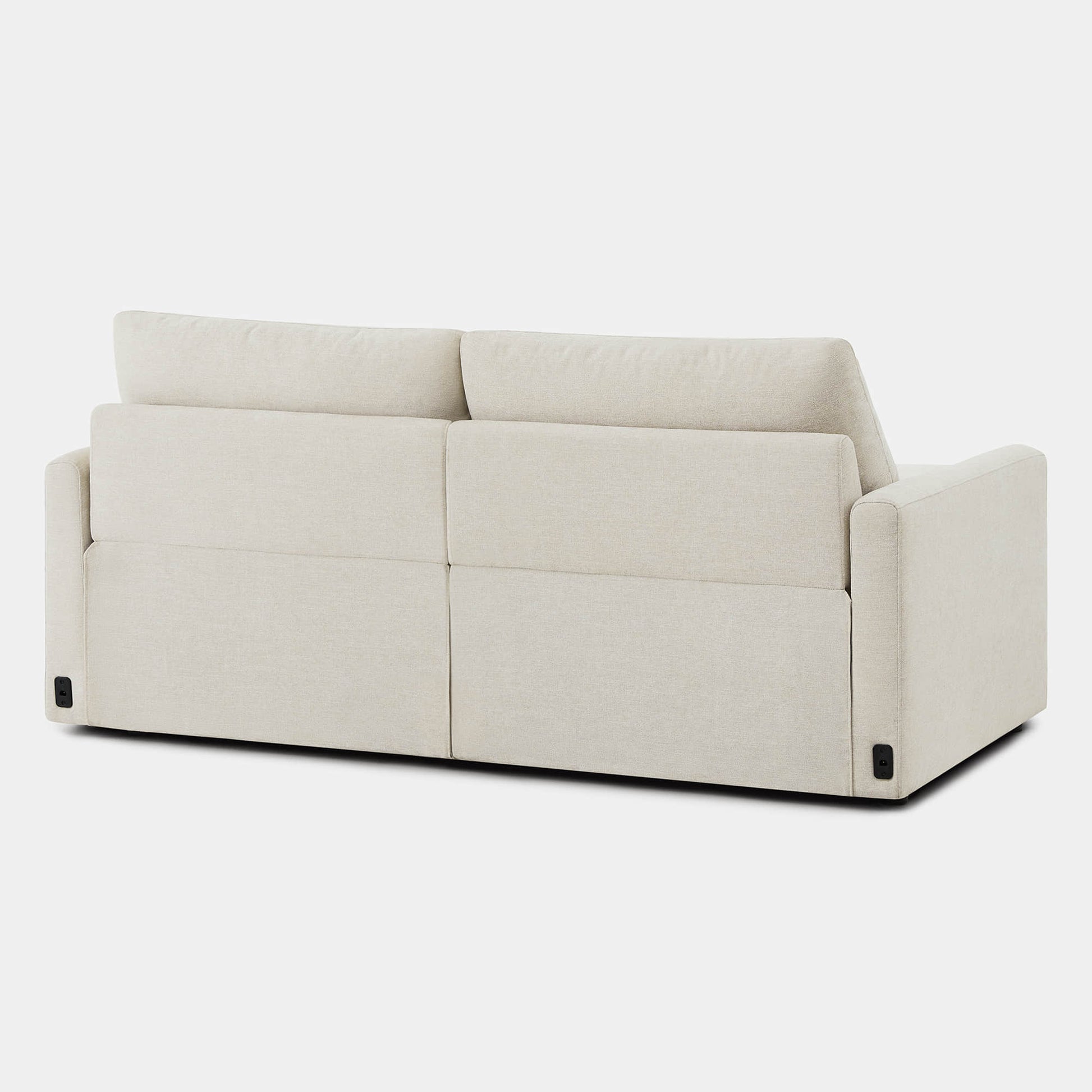 Back view of Ohana 2-Seat Motion Modular Sofa in light fabric - CHITA Living
