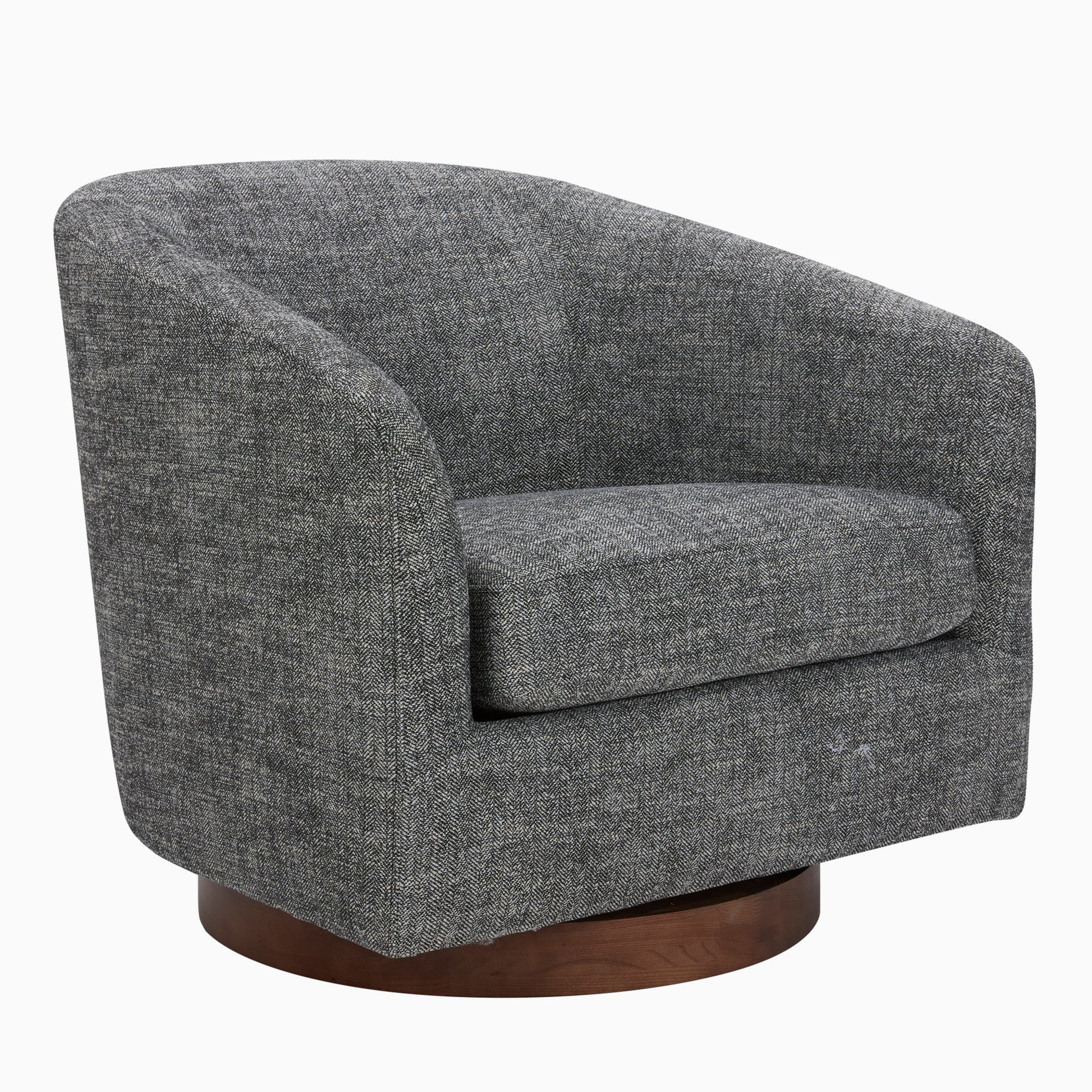 CHITA LIVING-Wren Modern Swivel Accent Chair-Accent Chair-Fabric-Dark Gray-