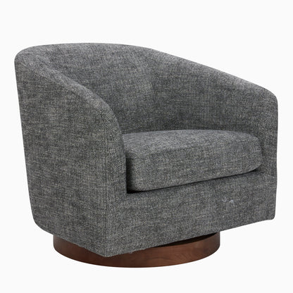 CHITA LIVING-Wren Modern Swivel Accent Chair-Accent Chair-Fabric-Dark Gray-
