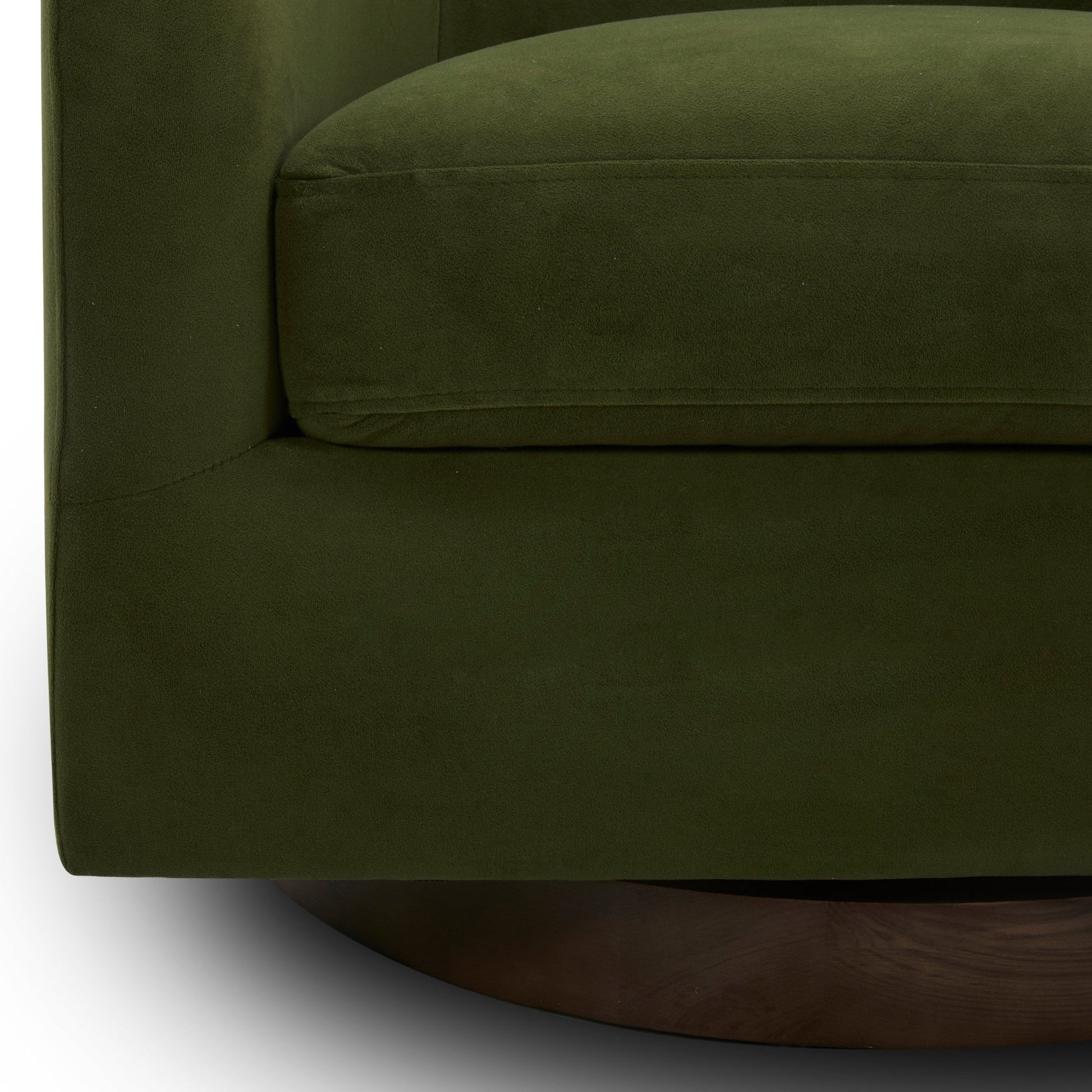 CHITA LIVING-Wren Modern Swivel Accent Chair-Accent Chair-Velvet-Forest Green-