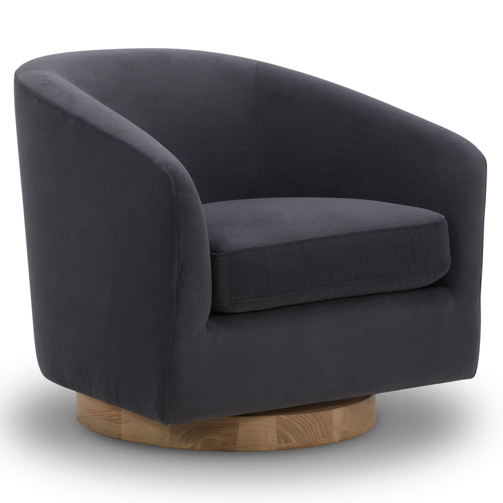 CHITA LIVING-Wren Modern Swivel Accent Chair-Accent Chair-Velvet-Gray-