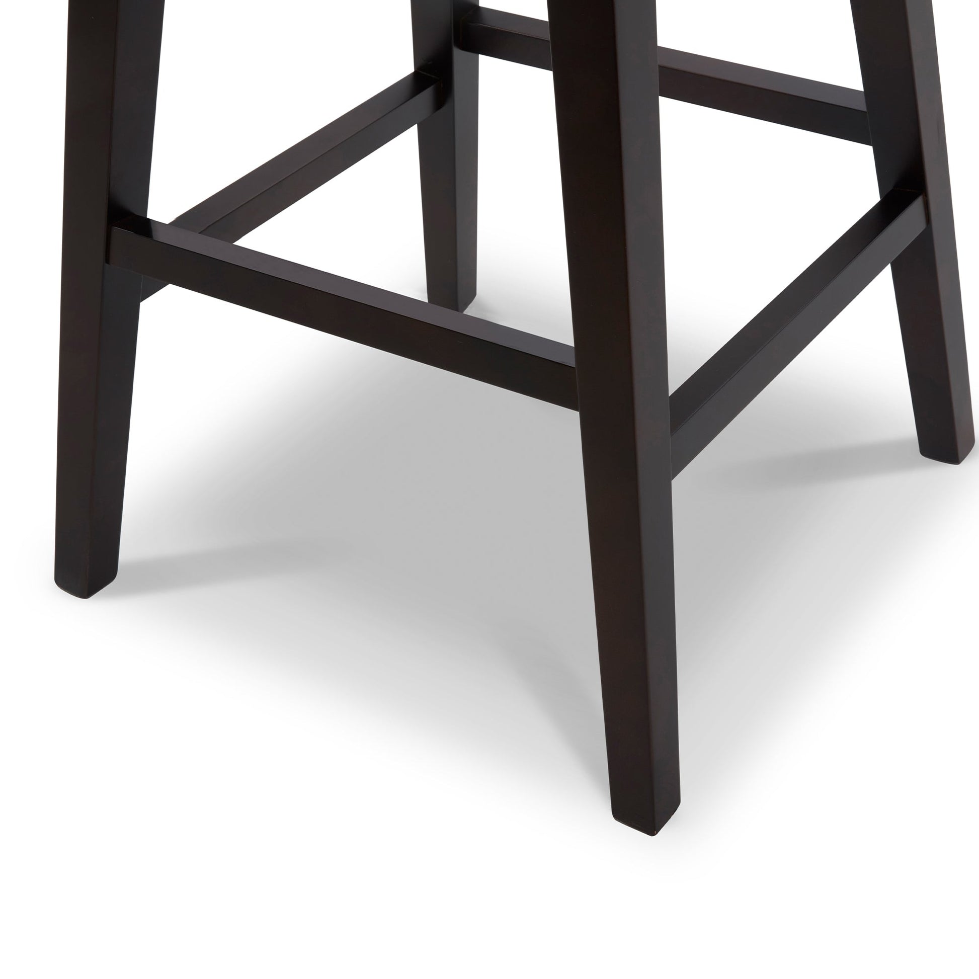 Sturdy wood legs of Lissa Swivel Bar & Counter Stool with clean lines - CHITA Living