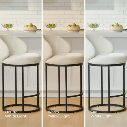 Tanya Modern Chenille Swivel Counter Stool (Set of 2)