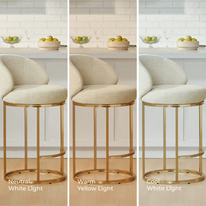 Tanya Modern Chenille Swivel Counter Stool (Set of 2)
