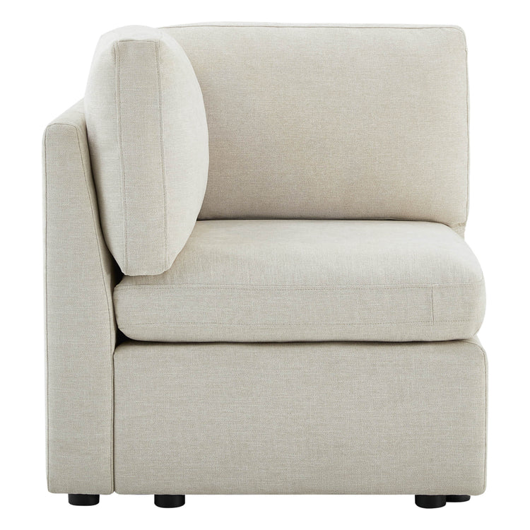 Light beige Delaney modular corner seat with plush cushioning for modern interiors - CHITA Living