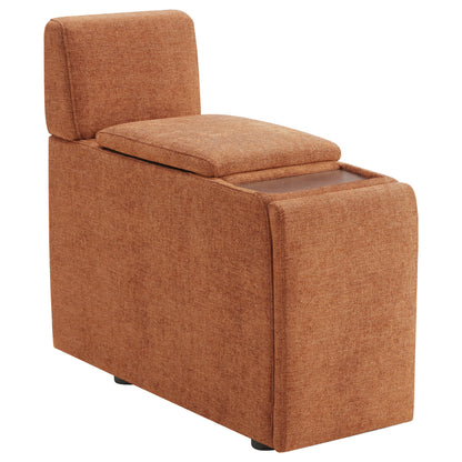 Delaney 6-Seat Modular Sofa Chaise with Storage Ottomans