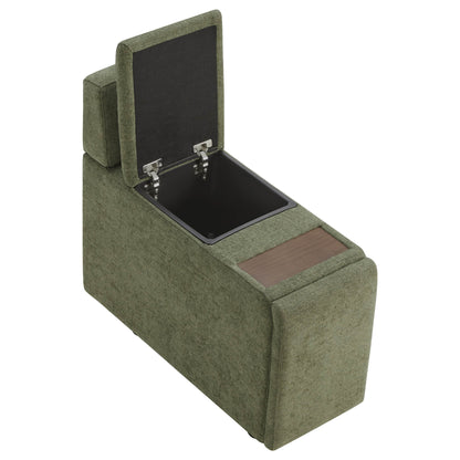 Delaney 6-Seat Modular Sofa Chaise with Storage Ottomans