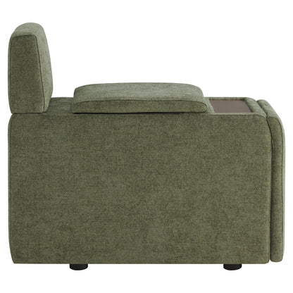 Delaney 6-Seat Modular Sofa Chaise with Storage Ottomans