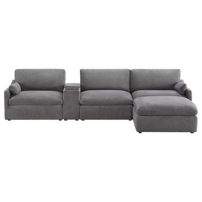 Kenna Modular 4 Seat Sofa-Chaise Sectional