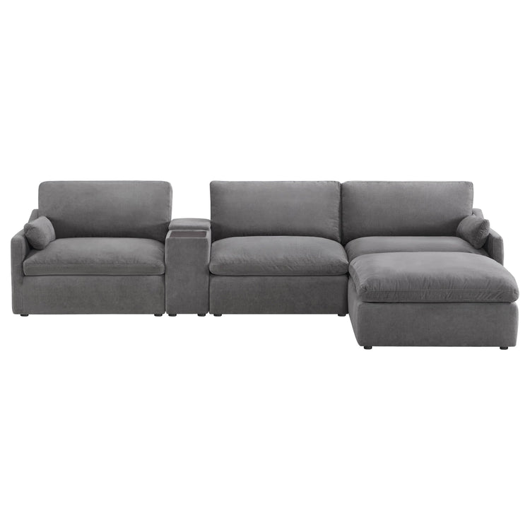 Kenna Modular 4 Seat Sofa-Chaise Sectional
