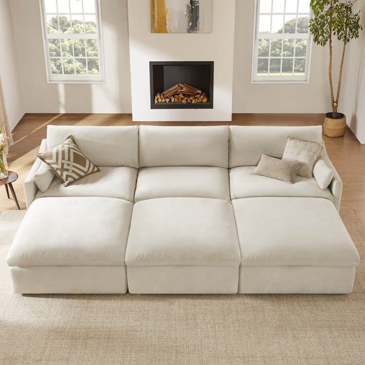 Kenna Modular 6 Seat Sofa Pit Sectional