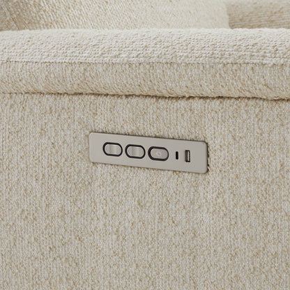 Lulla Power Swivel Nursery Glider Recliner with Power Headrest and Nightlight