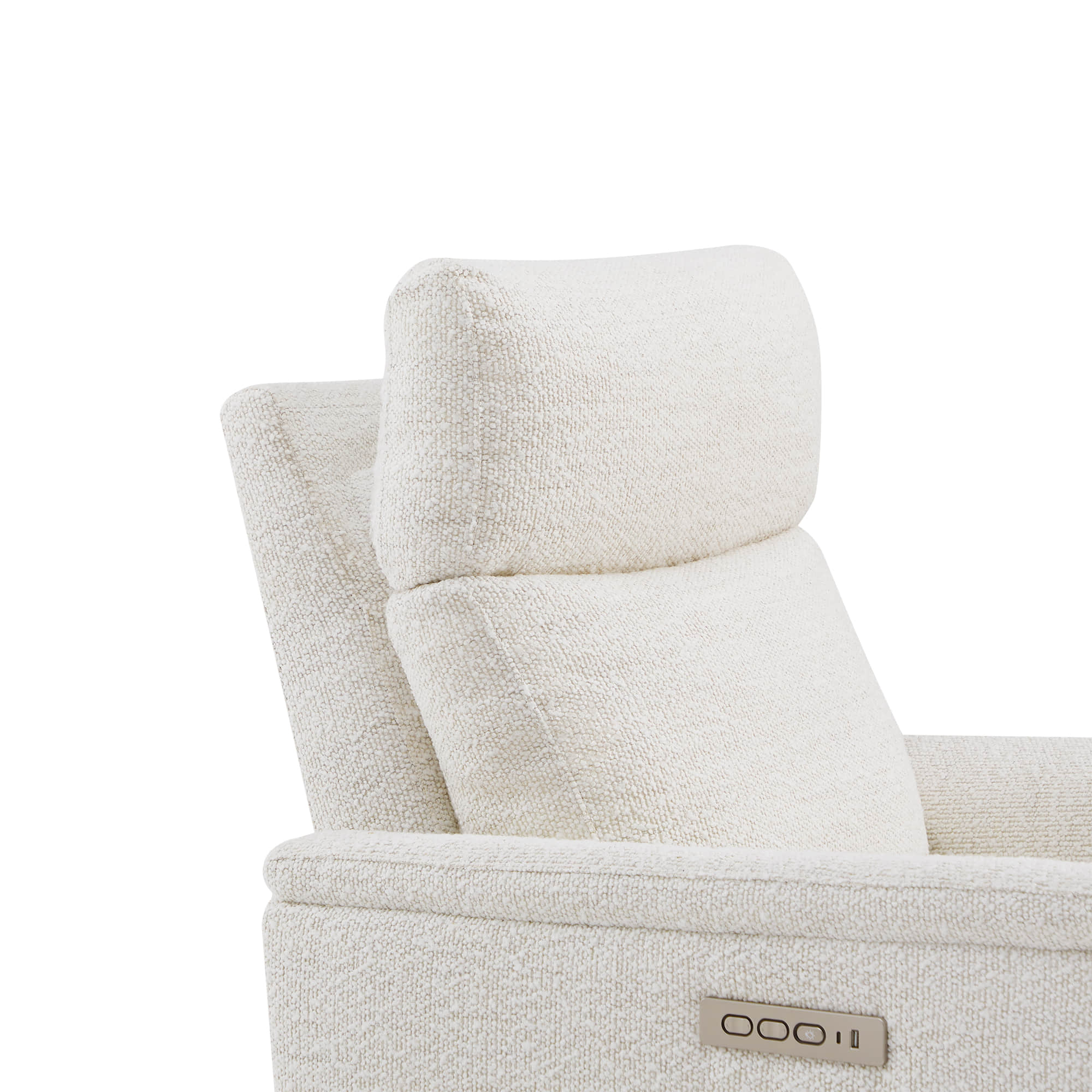 Lulla Power Swivel Nursery Glider Recliner with Power Headrest and Nightlight