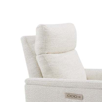 Lulla Power Swivel Nursery Glider Recliner with Power Headrest and Nightlight