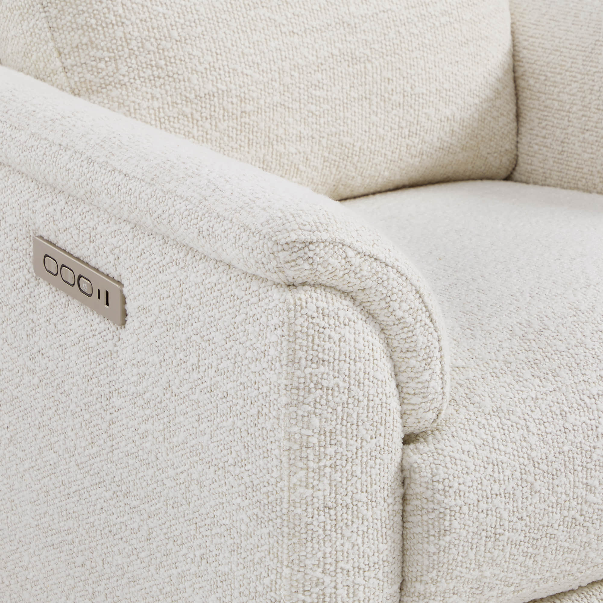 Lulla Power Swivel Nursery Glider Recliner with Power Headrest and Nightlight