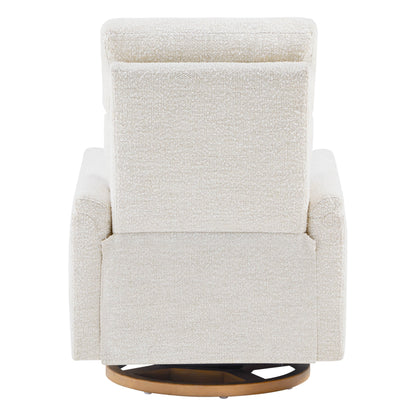 Lulla Power Swivel Nursery Glider Recliner with Power Headrest and Nightlight