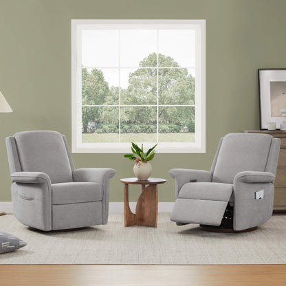 Mila Power Swivel Nursery Glider Recliner
