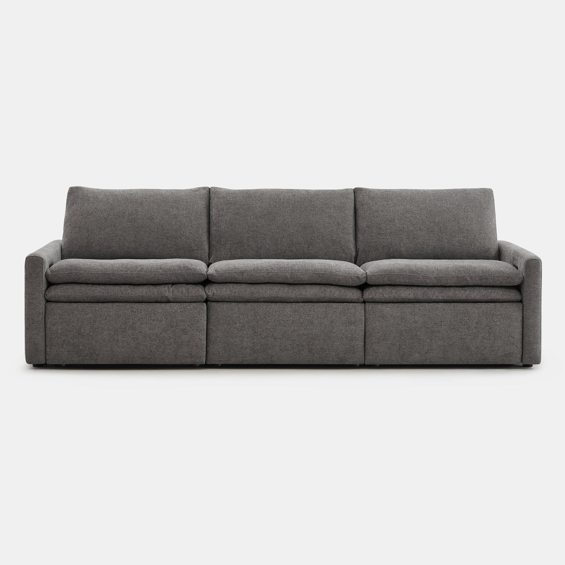 Ohana 3-Seat Motion Modular Sofa in grey, offering stylish and affordable comfort - CHITA Living