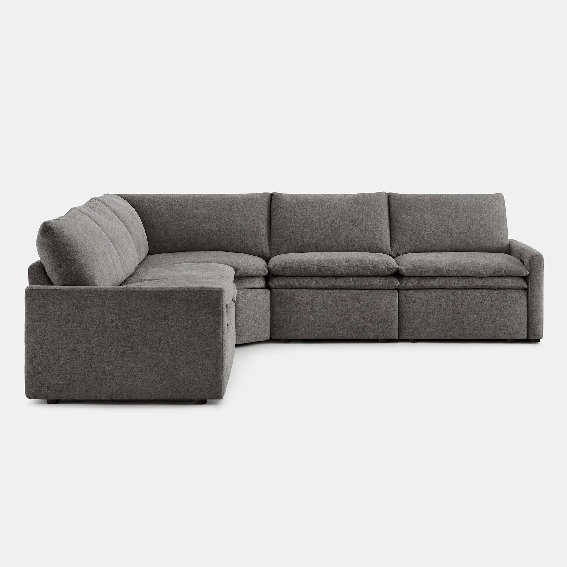Ohana 5-seat motion modular sofa in soft grey for stylish comfort - CHITA Living