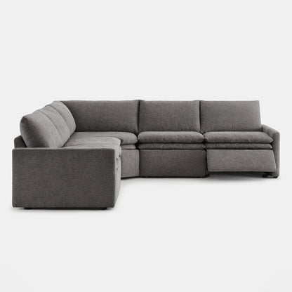 Ohana 5-seat motion modular sofa in versatile grey, designed for comfort and modern living - CHITA Living