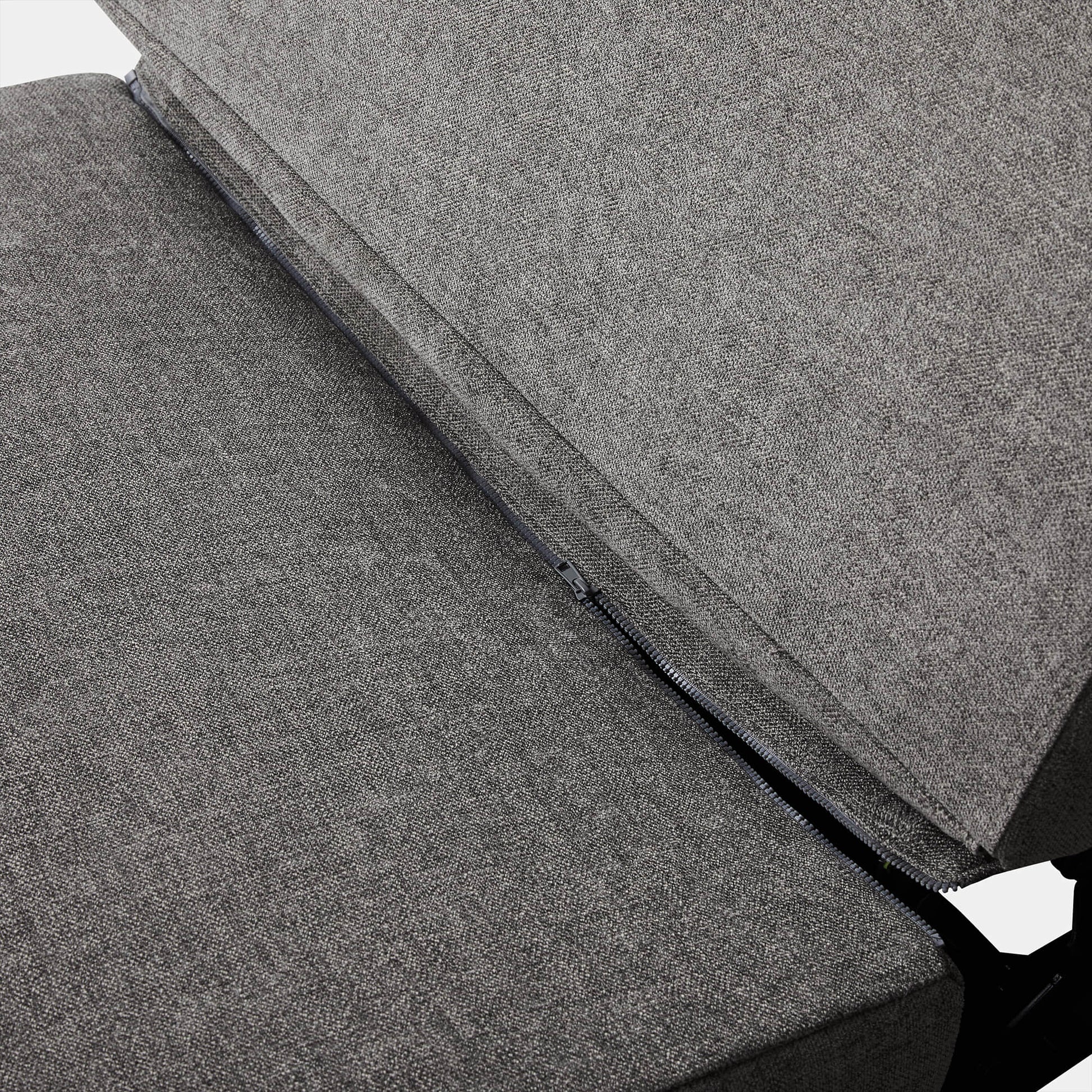 Close-up of Ohana 3-Seat Motion Modular Sofa showing reversible, zip-off cushions - CHITA Living
