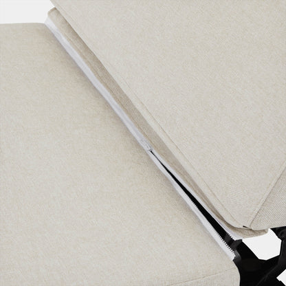 Close-up of Ohana 3-Seat Motion Modular Sofa showing zip-off cushion covers - CHITA Living