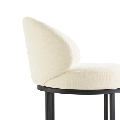 Tanya Modern Chenille Swivel Counter Stool (Set of 2)
