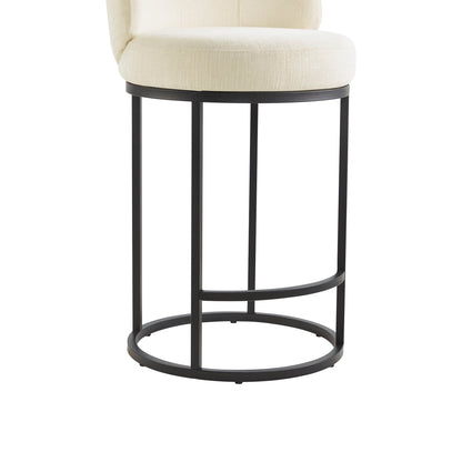 Tanya Modern Chenille Swivel Counter Stool (Set of 2)