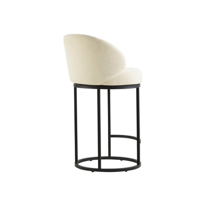 Tanya Modern Chenille Swivel Counter Stool (Set of 2)
