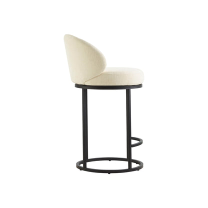 Tanya Modern Chenille Swivel Counter Stool (Set of 2)