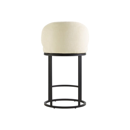 Tanya Modern Chenille Swivel Counter Stool (Set of 2)