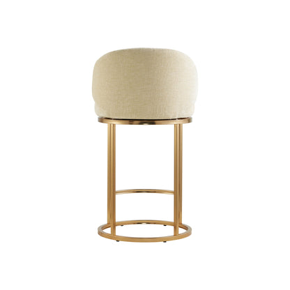 Tanya Modern Chenille Swivel Counter Stool (Set of 2)
