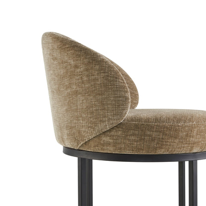 Tanya Modern Chenille Swivel Counter Stool (Set of 2)