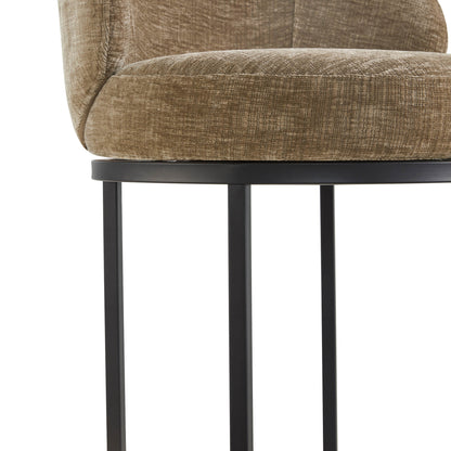 Tanya Modern Chenille Swivel Counter Stool (Set of 2)