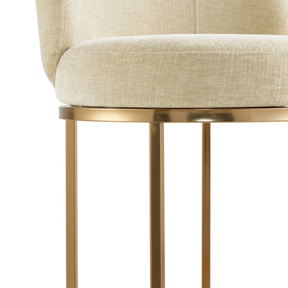 Tanya Modern Chenille Swivel Counter Stool (Set of 2)