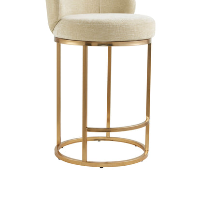 Tanya Modern Chenille Swivel Counter Stool (Set of 2)