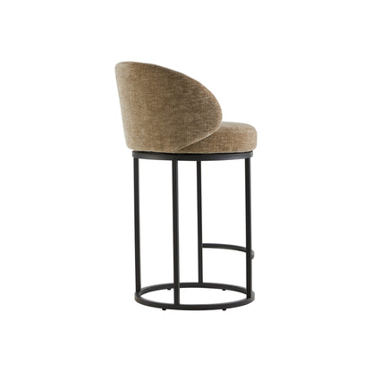 Tanya Modern Chenille Swivel Counter Stool (Set of 2)