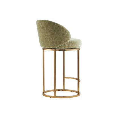 Tanya Modern Chenille Swivel Counter Stool (Set of 2)