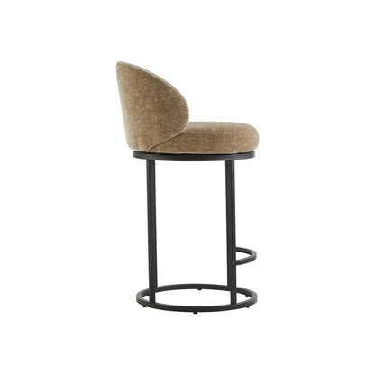 Tanya Modern Chenille Swivel Counter Stool (Set of 2)