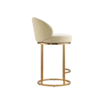 Tanya Modern Chenille Swivel Counter Stool (Set of 2)