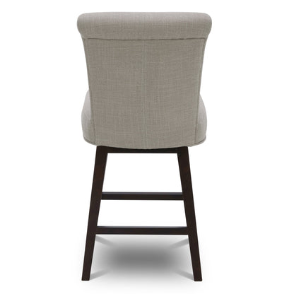 CHITA LIVING-Alina Modern Swivel Counter Stool-Counter Stools-Performance Fabric-Tan (Performance Fabric)-1-Pack