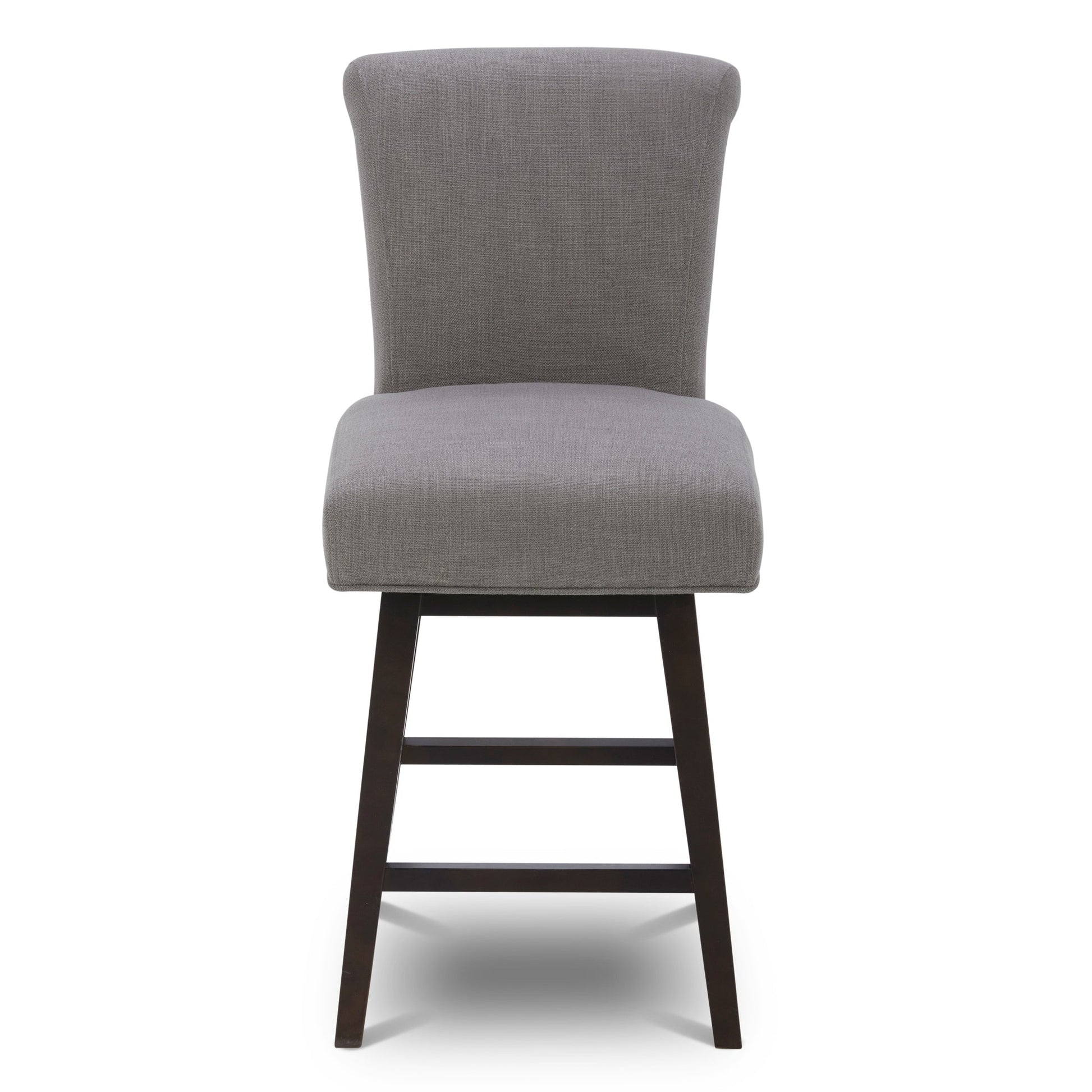 CHITA LIVING-Alina Modern Swivel Counter Stool-Counter Stools-Performance Fabric-Flint Grey (Performance Fabric)-1-Pack