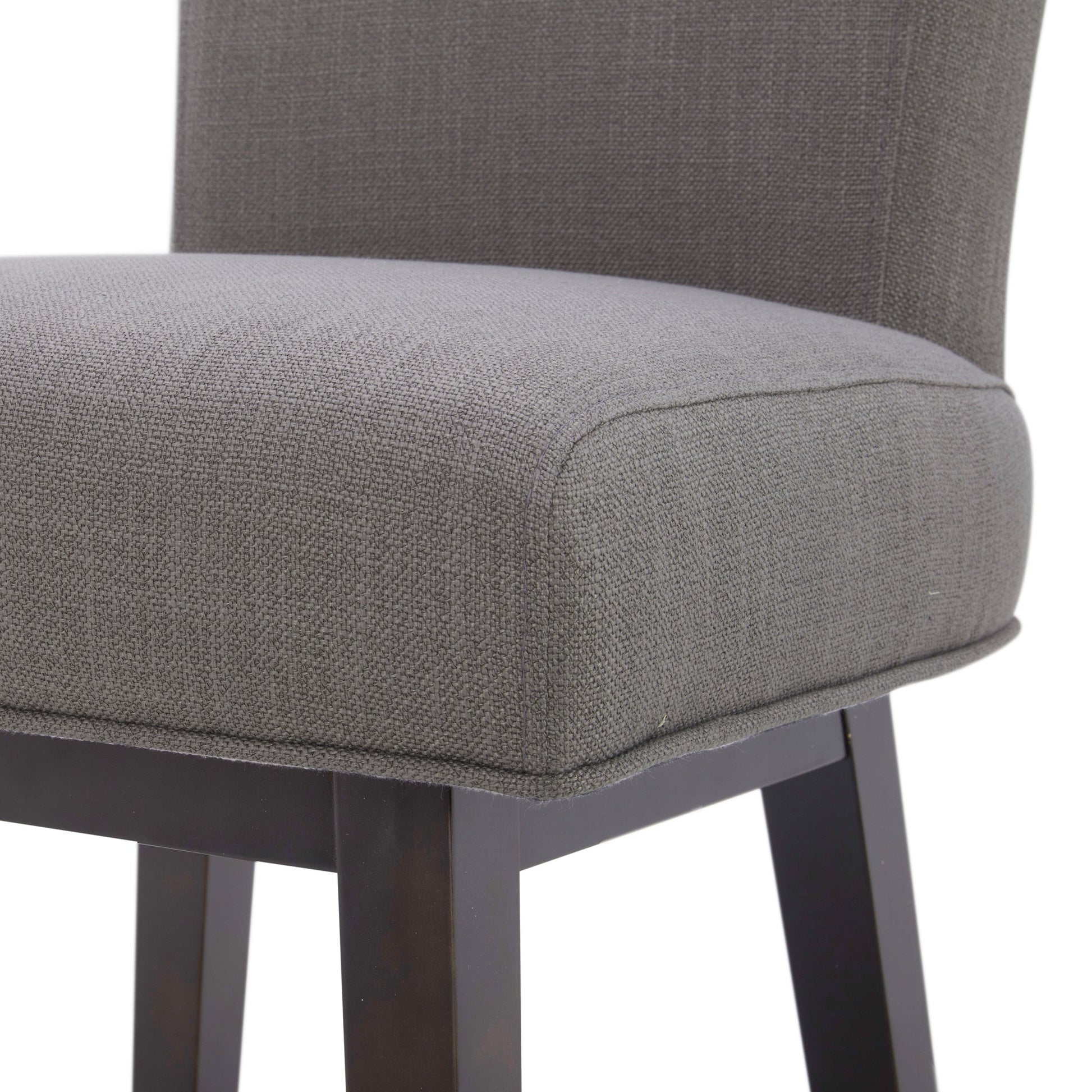 CHITA LIVING-Alina Modern Swivel Counter Stool-Counter Stools-Performance Fabric-Flint Grey (Performance Fabric)-1-Pack